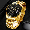 Wholesale Men's Business Style Calendar Watch With Alloy Strap And Round Dial