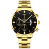 Wholesale Men's Business Style Calendar Watch With Alloy Strap And Round Dial