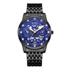 Wholesale Men's Business Style Hollow Design Quartz Watch With Alloy Case And Strap Mineral Reinforced Glass Mirror And Round Dial