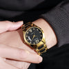 Wholesale Men's Business Style Watch Tungsten Steel Case And Strap Round Dial Waterproof