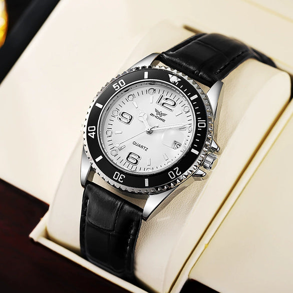 Wholesale Men's Business Watch Alloy Material Round Shape Simple Design Luminous