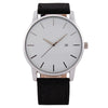 Wholesale Men's Casual Quartz Watch With Round Dial Alloy Case Imitation Leather Strap And Stainless Steel Buckle