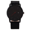 Wholesale Men's Casual Quartz Watch With Round Dial Alloy Case Imitation Leather Strap And Stainless Steel Buckle