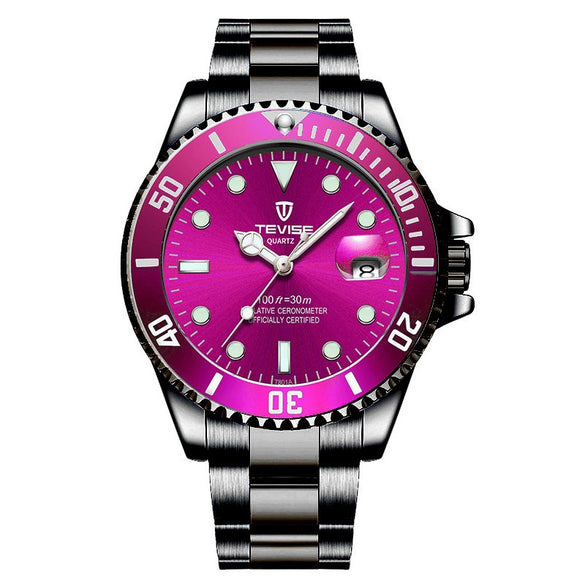 Wholesale Men's Casual Quartz Watch With Stainless Steel Strap And Round Dial