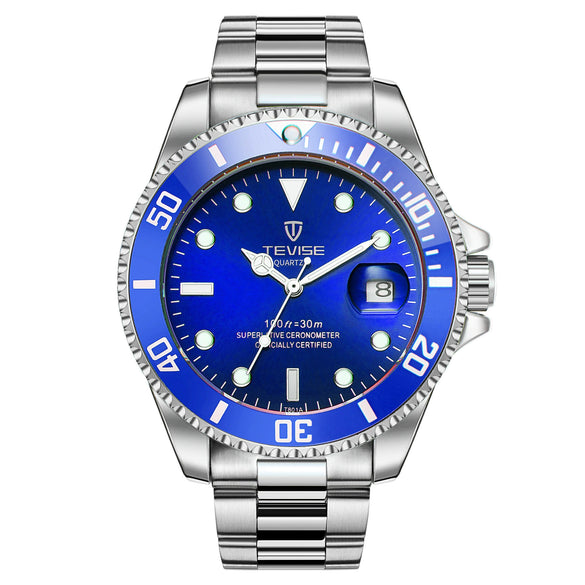 Wholesale Men's Casual Quartz Watch With Stainless Steel Strap And Round Dial