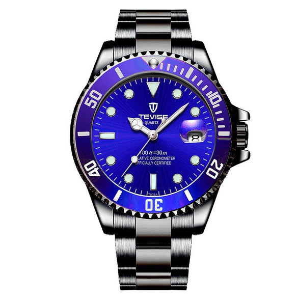 Wholesale Men's Casual Quartz Watch With Stainless Steel Strap And Round Dial