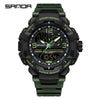 Wholesale Men's Casual Sports Fashion Digital Watch Abs Case Tpu Strap Acrylic Mirror Round Dial