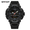 Wholesale Men's Casual Sports Fashion Digital Watch Abs Case Tpu Strap Acrylic Mirror Round Dial