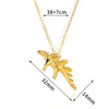 Wholesale Men's Dinosaur Series Pendant Necklace Stainless Steel Hiphop Style Electroplated Jewelry