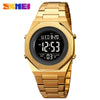 Wholesale Men's Electronic Watch Alloy And Stainless Steel Geometric Round Dial