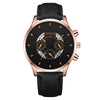 Wholesale Men's Fashion Alloy Case Leather Strap Round Dial Quartz Watch
