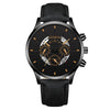 Wholesale Men's Fashion Alloy Case Leather Strap Round Dial Quartz Watch