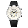 Wholesale Men's Fashion Alloy Case Leather Strap Round Dial Quartz Watch