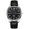 Wholesale Men's Fashion Belt Quartz Watch With Alloy Case Pu Leather Strap Stainless Steel Buckle And Round Dial