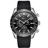Wholesale Men's Fashion Quartz Sports Waterproof Watch With Round Dial Alloy Case Steel Strap And Stainless Steel Clasp