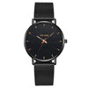 Wholesale Men's Fashion Quartz Watch Metal Milan Mesh Belt Round Dial