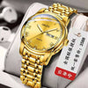 Wholesale Men's Fashion Quartz Watch Steel Case And Strap Round Dial Mineral Strengthened Glass Mirror