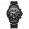 Wholesale Men's Fashion Quartz Watches With Luminous Calendar Waterproof Round Dial Alloy Case And Strap Stainless Steel Clasp Coated Glass Mirror Printed Logo Spiral Crown