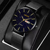 Wholesale Men's Fashion Watch Alloy Case And Strap Round Dial Mineral Strengthened Glass Mirror Quartz Movement Waterproof Calendar