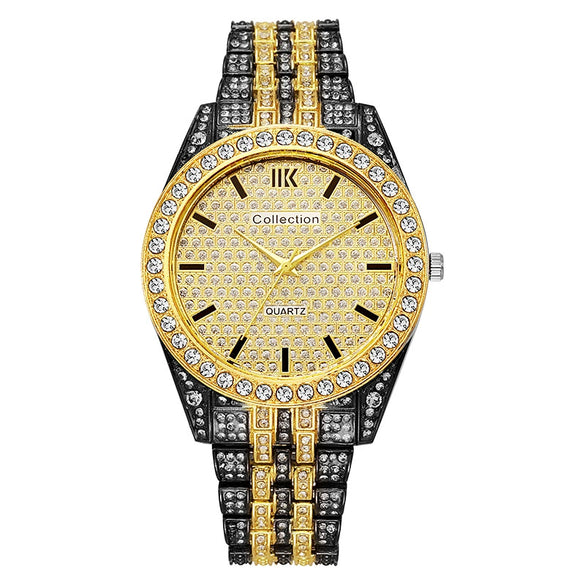 Wholesale Men's Fashionable Quartz Watch With Alloy Case Steel Strip Strap Round Dial And Rome Scale