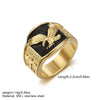 Wholesale Men's Flying Eagle Ring 304 Stainless Steel Electroplated Light Luxury Black Gold Design