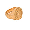Wholesale Men's Goldplated Stainless Steel Retro Templar Cross Shield Ring Electroplating