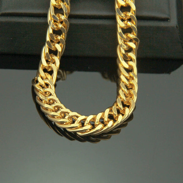 Wholesale Men's Hip Hop Fashion Iron Bracelet With Geometric Pattern And 18K Gold Plated