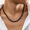 Wholesale Men's Hip Hop Geometric Plastic Resin Handmade Beaded Necklace