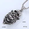 Wholesale Men's Hip Hop Stainless Steel Geometric Polished Necklace