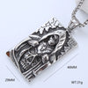 Wholesale Men's Hip Hop Stainless Steel Geometric Polished Necklace