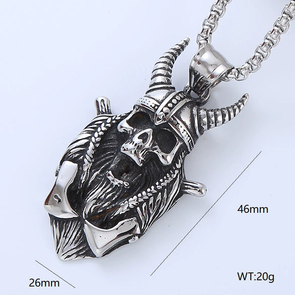 Wholesale Men's Hip Hop Stainless Steel Geometric Polished Necklace
