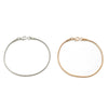 Wholesale Men's Hip Hop Style Double Layer Snake Bone Chain Bracelet Copper Electroplated