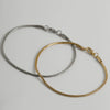 Wholesale Men's Hip Hop Style Double Layer Snake Bone Chain Bracelet Copper Electroplated