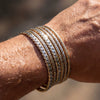 Wholesale Men's Hiphop Geometric Stainless Steel Electroplated Bracelet