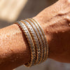 Wholesale Men's Hiphop Geometric Stainless Steel Electroplated Bracelet