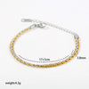 Wholesale Men's Hiphop Geometric Stainless Steel Electroplated Bracelet