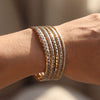 Wholesale Men's Hiphop Geometric Stainless Steel Electroplated Bracelet