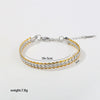 Wholesale Men's Hiphop Geometric Stainless Steel Electroplated Bracelet