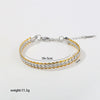 Wholesale Men's Hiphop Geometric Stainless Steel Electroplated Bracelet