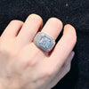 Wholesale Men's Jewelry Copper Geometric Zircon Ring