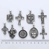 Wholesale Men's Jewelry Retro Flame Cross Animal Zodiac Geometric Stainless Steel Electroplated Pendant