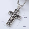 Wholesale Men's Jewelry Retro Flame Cross Animal Zodiac Geometric Stainless Steel Electroplated Pendant