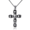Wholesale Men's Jewelry Viking Style Stainless Steel Goat Head Thor's Hammer Necklace Pendant With Electroplating