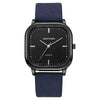 Wholesale Men's Leisure Quartz Watch With Alloy Case Imitation Leather Strap And Square Dial