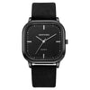 Wholesale Men's Leisure Quartz Watch With Alloy Case Imitation Leather Strap And Square Dial