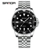 Wholesale Men's Leisure Style Round Dial Waterproof Quartz Watch With Steel Band Alloy Case And Mineral Reinforced Mirror