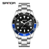 Wholesale Men's Leisure Style Round Dial Waterproof Quartz Watch With Steel Band Alloy Case And Mineral Reinforced Mirror