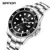 Wholesale Men's Leisure Style Round Dial Waterproof Quartz Watch With Steel Band Alloy Case And Mineral Reinforced Mirror
