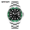 Wholesale Men's Leisure Style Round Dial Waterproof Quartz Watch With Steel Band Alloy Case And Mineral Reinforced Mirror