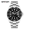 Wholesale Men's Leisure Style Round Dial Waterproof Quartz Watch With Steel Band Alloy Case And Mineral Reinforced Mirror